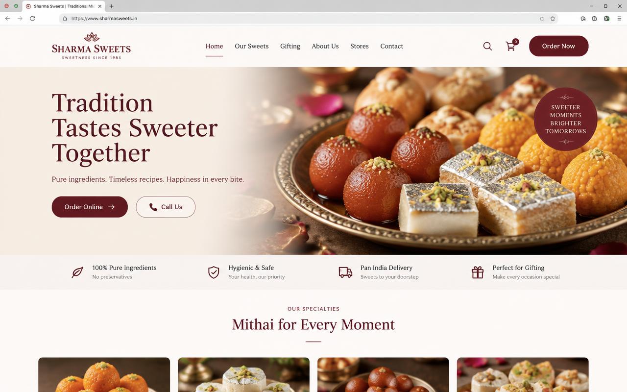 After — clean product-led design with ordering built in